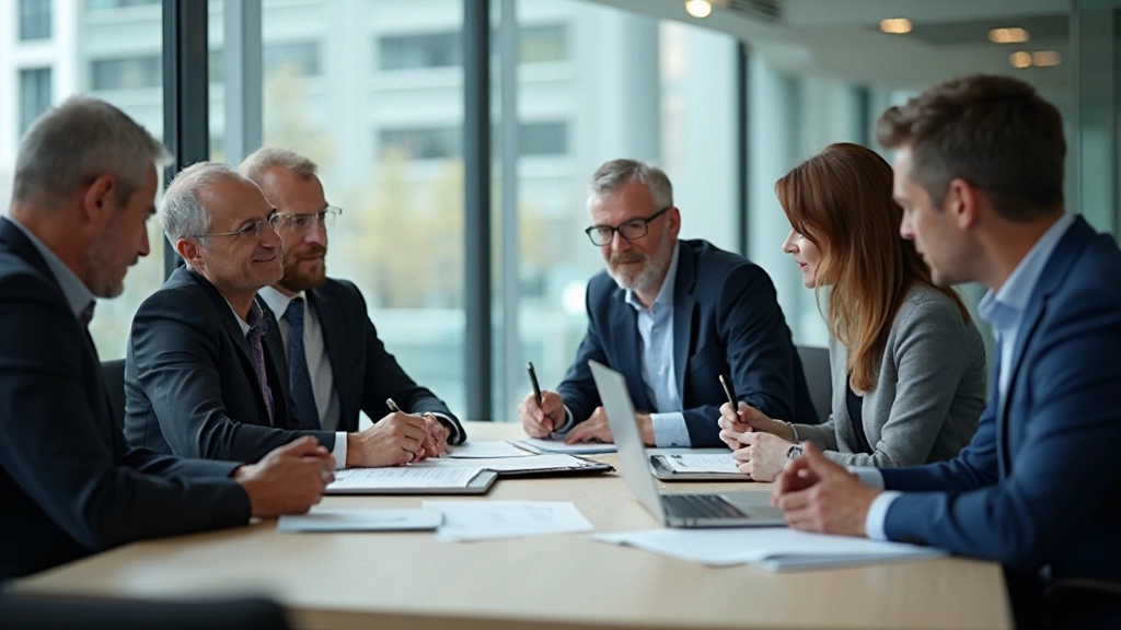 Снимок команды профессионалов, совместно разрабатывающих корпоративную систему управления знаниями