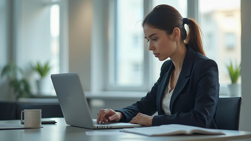 Профессиональное фото специалиста по организации знаний, работающего с цифровой информацией на современном рабочем столе